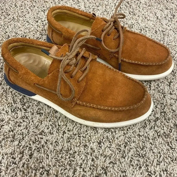 SUEDE SPERRY MEN”S TOPSIDERS 7.5. WORN 2x. EXCELLENT CONDITION - Picture 4 of 7
